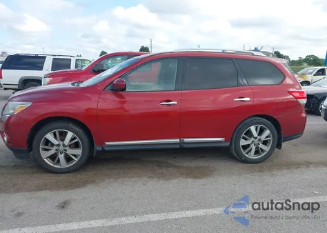 2014 Nissan Pathfinder Platinum z USA, uszkodzony, nr VIN 5N1AR2MM1EC632719